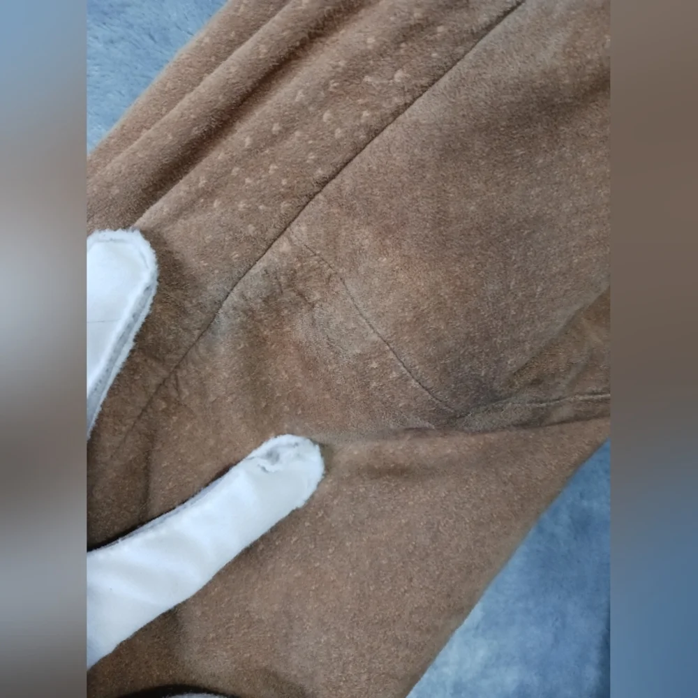 St. John's Bay XL  Faux Suede 90s Vintage Jacket Warm Pockets Floral - Picture 8 of 16